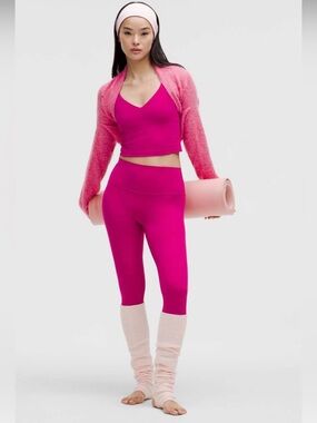Lululemon Align Tank Top Ripened Raspberry Size 2 Nulu Cropped Yoga Top